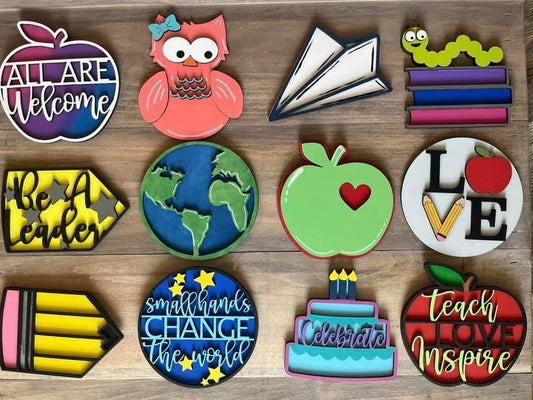 Interchangeable Classroom Sign Insert