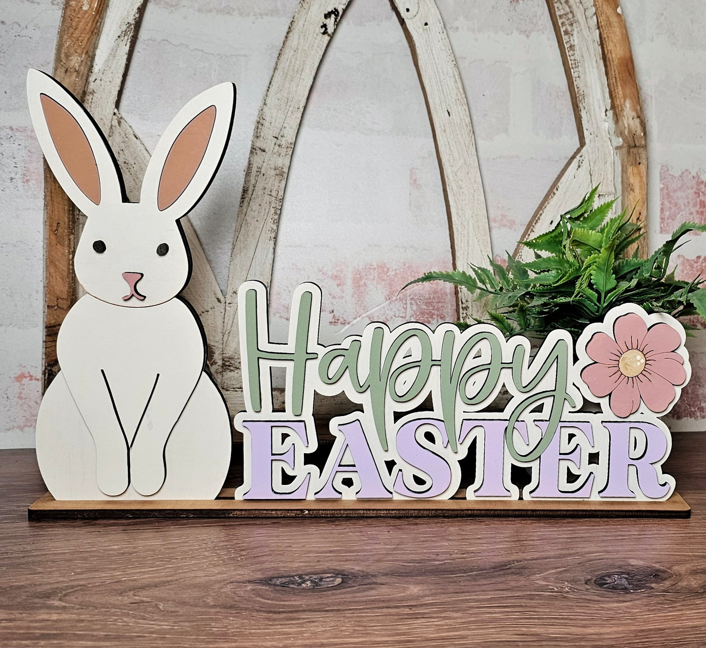 DIY Happy Easter Bunny Shelf Sitter