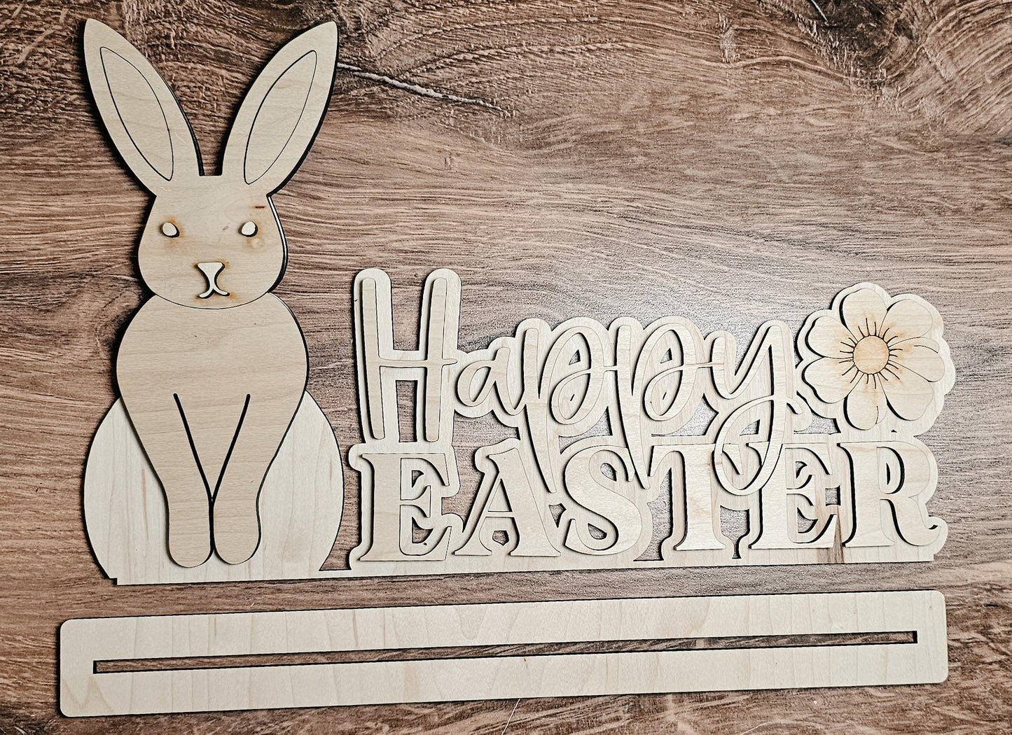 DIY Happy Easter Bunny Shelf Sitter