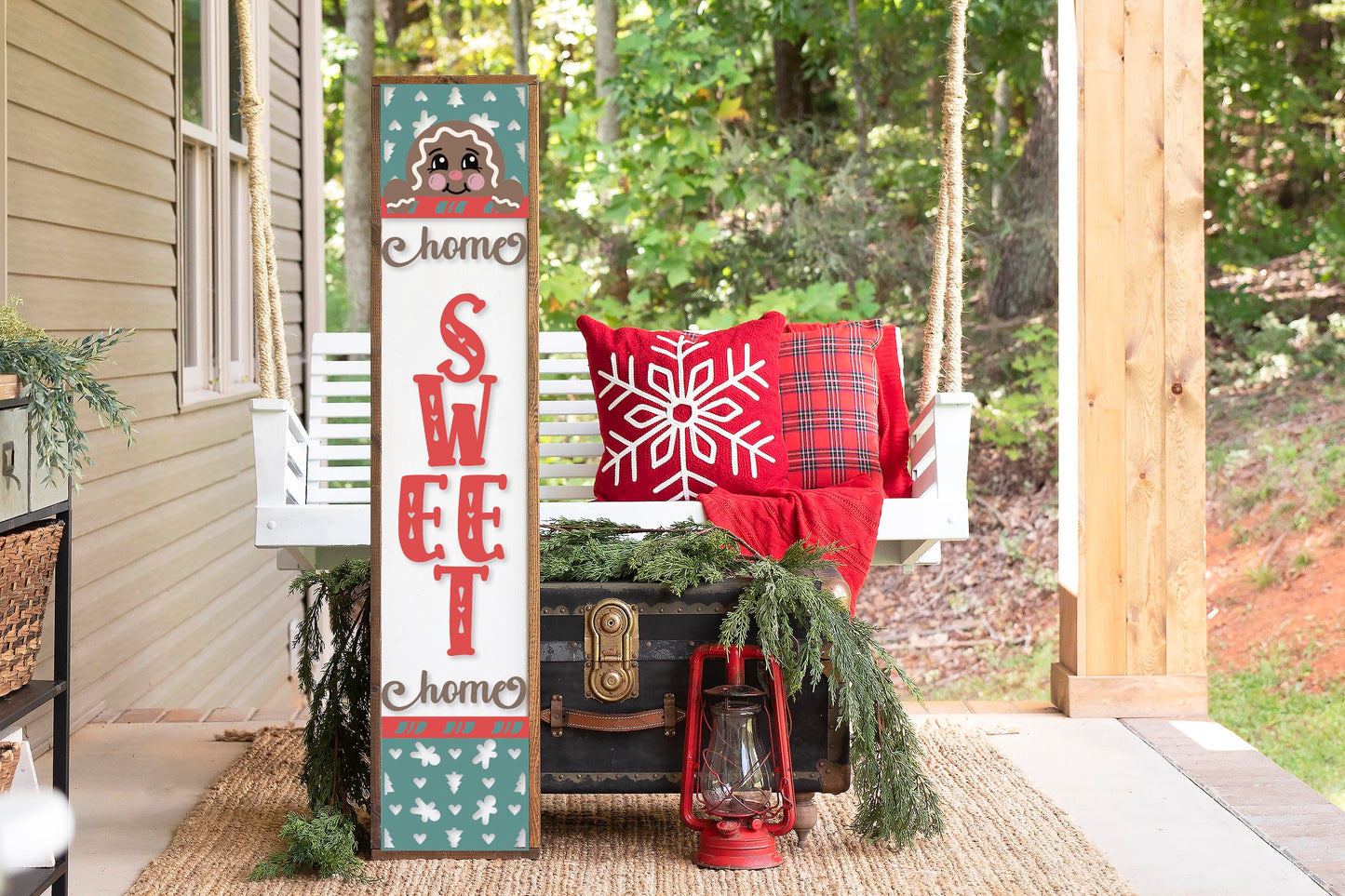 Home Sweet Home Gingerbread Porch Leaner