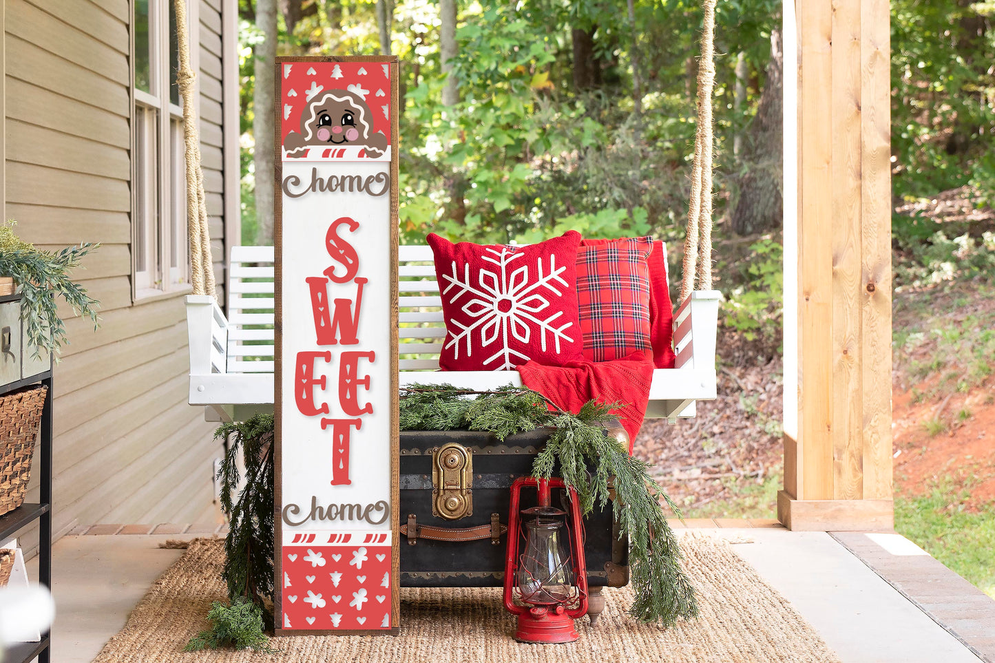 Home Sweet Home Gingerbread Porch Leaner