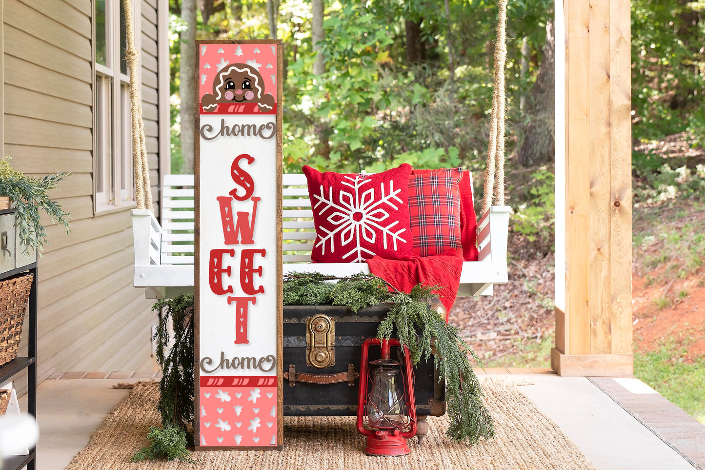 Home Sweet Home Gingerbread Porch Leaner