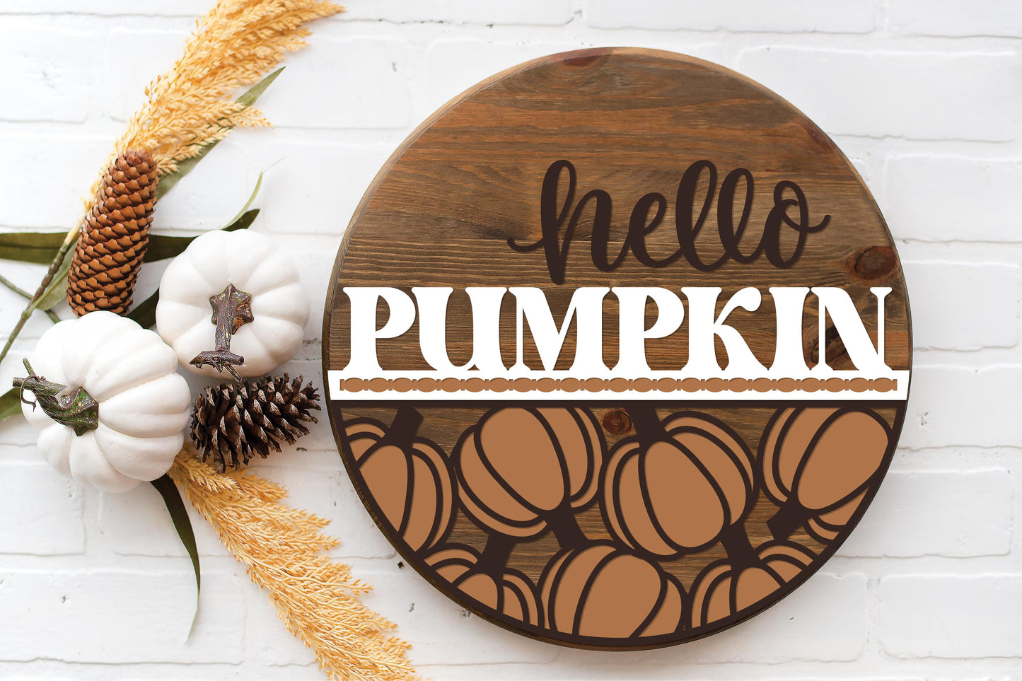 Hello Pumpkin Round