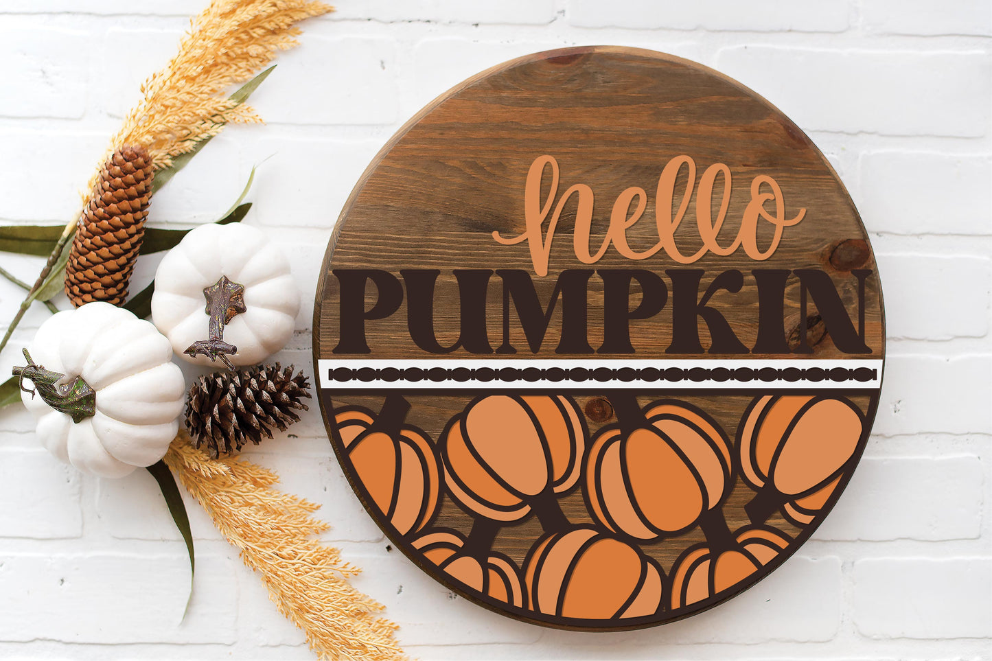 Hello Pumpkin Round