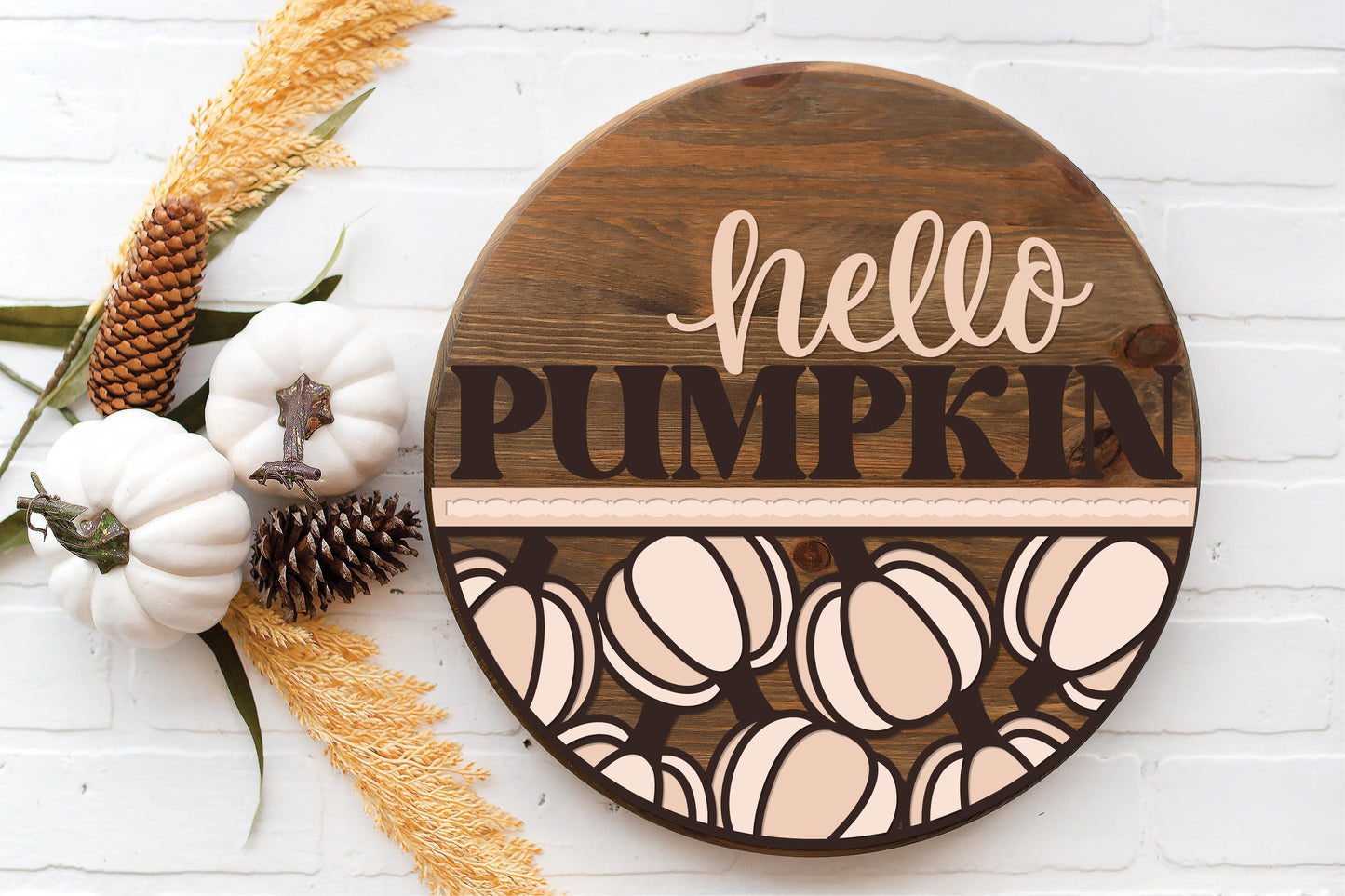 Hello Pumpkin Round