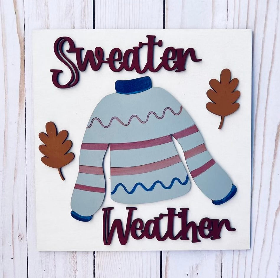 DIY Kids Sweater Weather Sign