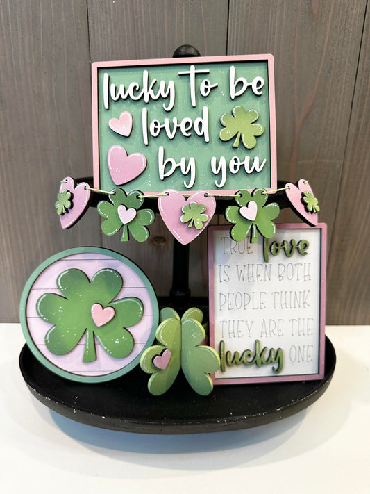 Lucky In Love Tiered Tray Set