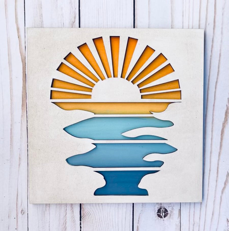 DIY Layered Sunset