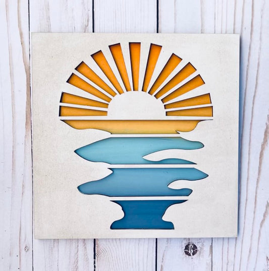 DIY Layered Sunset