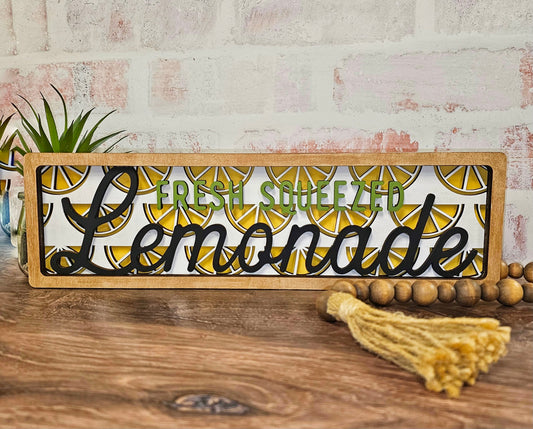 Fresh Squeezed Lemonade Shelf Sitter