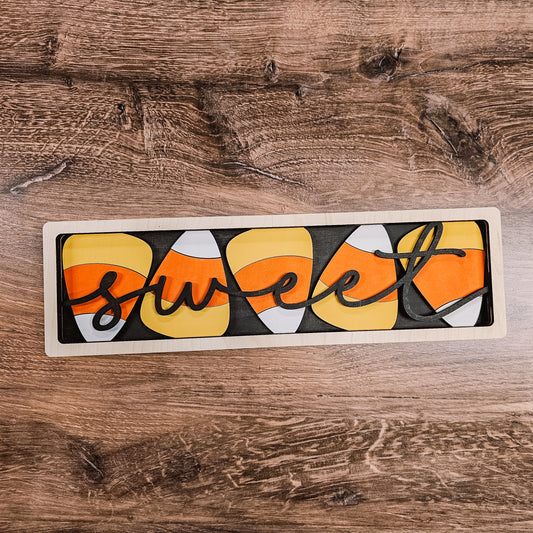 Sweet Candy Corn Shelf Sitter