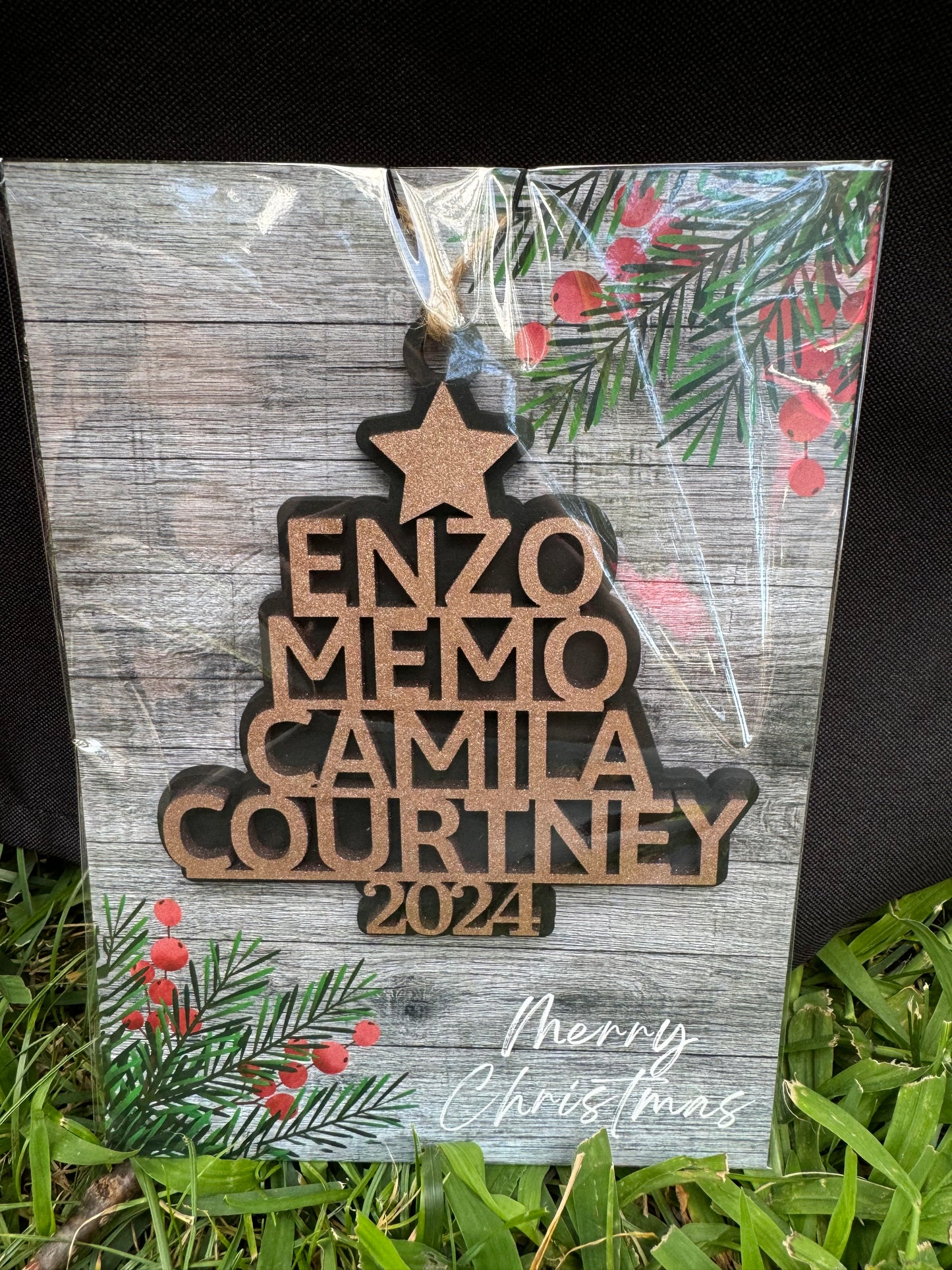 Personalized Christmas Tree Name Ornament