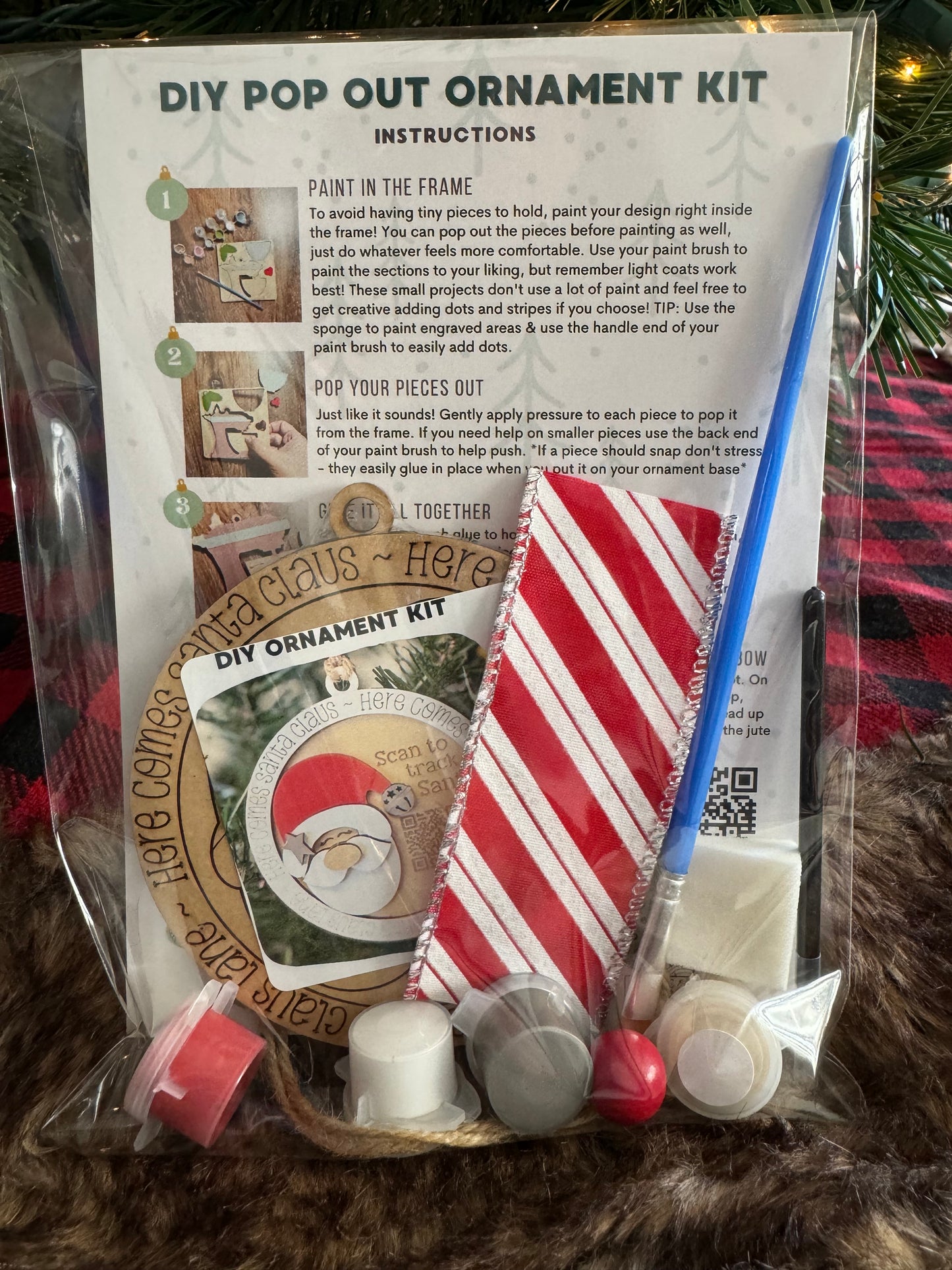 Santa Tracker DIY Ornament Kits