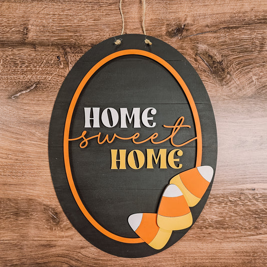 Home Sweet Home Candy Corn Door Hanger