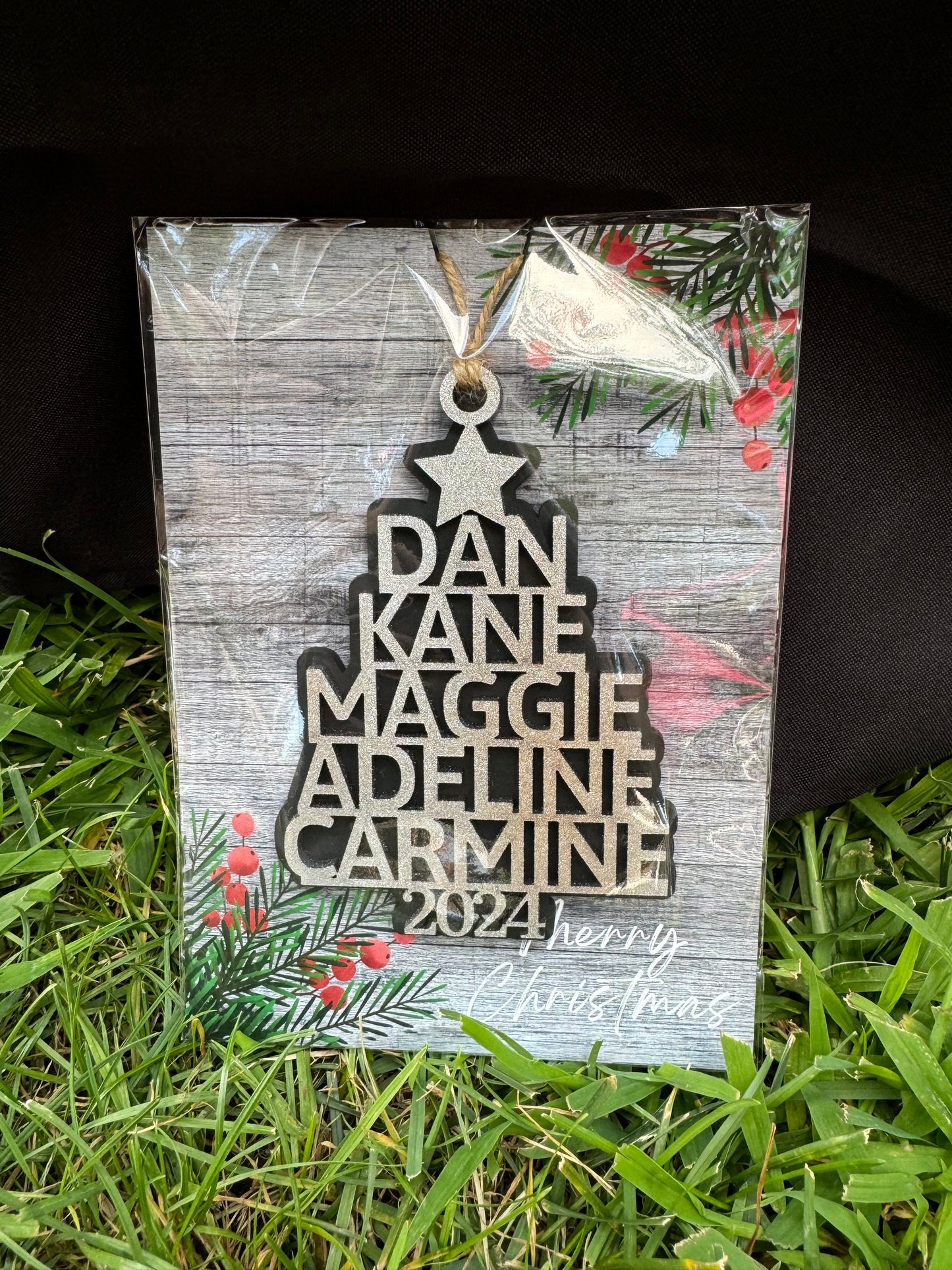 Personalized Christmas Tree Name Ornament