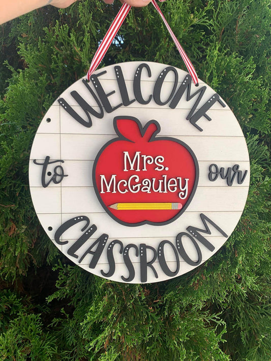 Interchangeable Classroom Sign