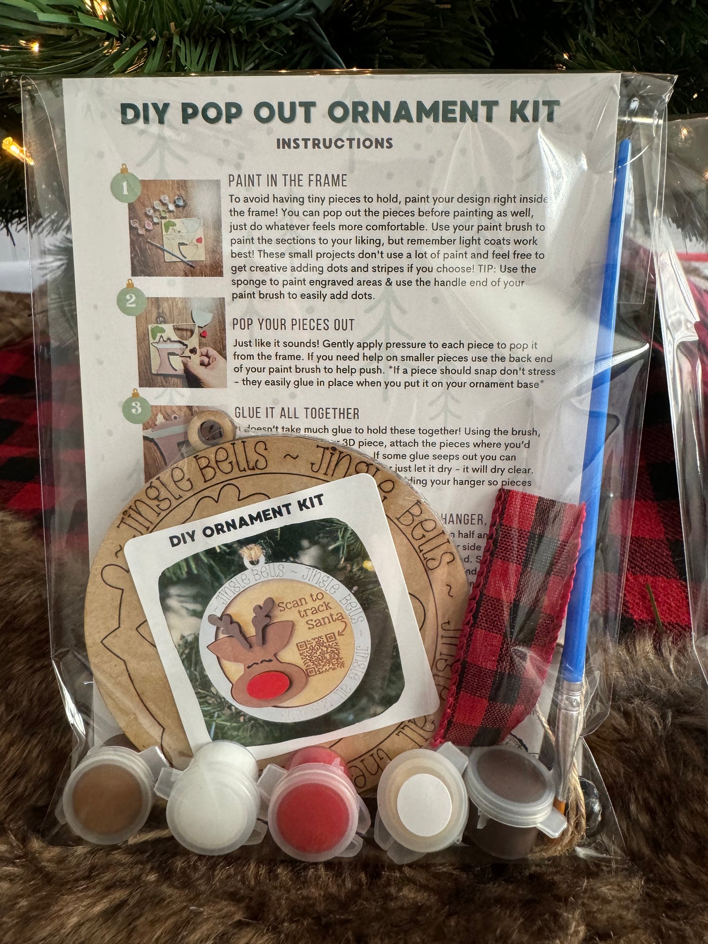 Santa Tracker DIY Ornament Kits