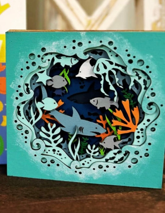 DIY Layered Ocean Scene