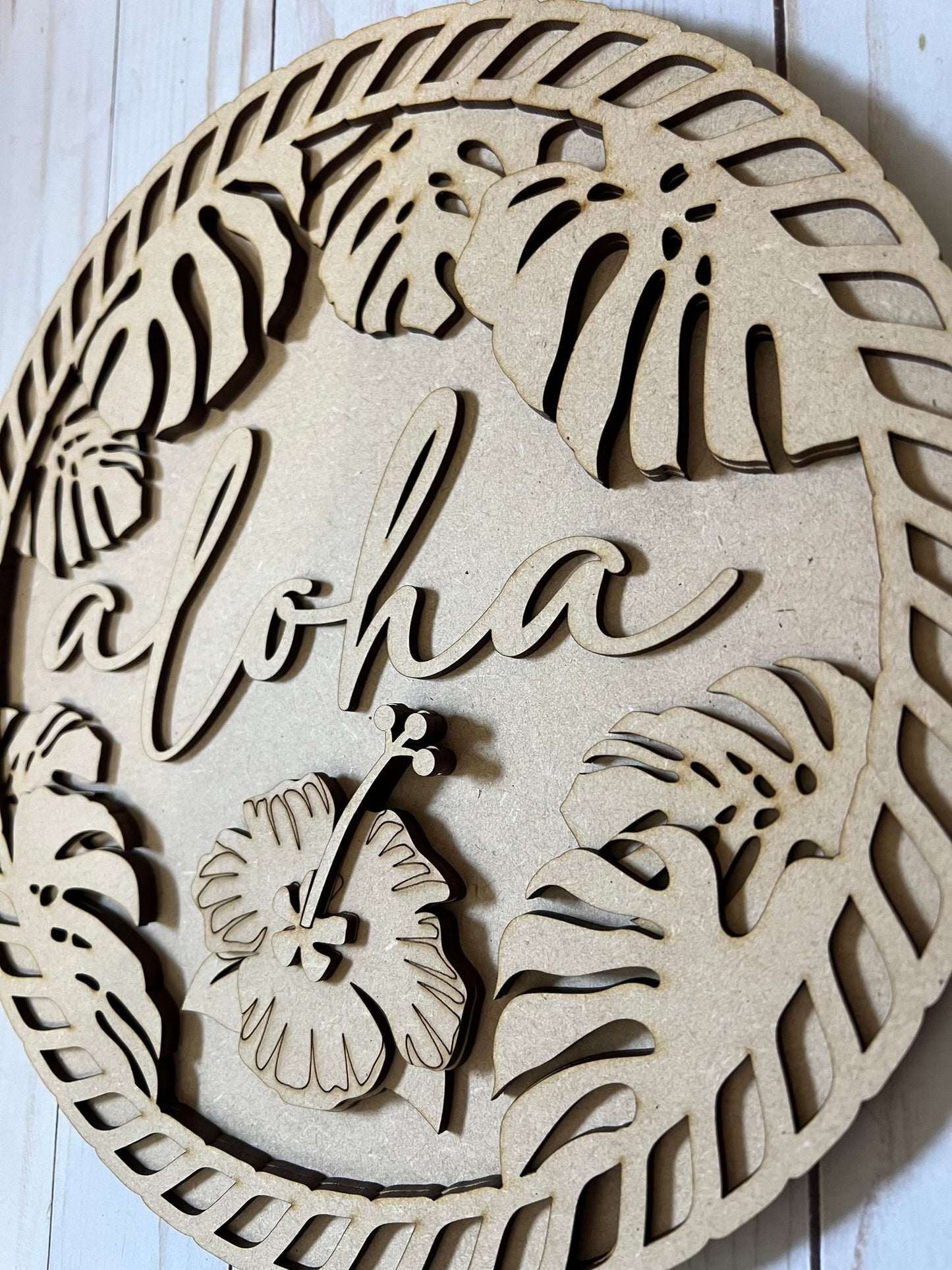 Aloha Round Sign