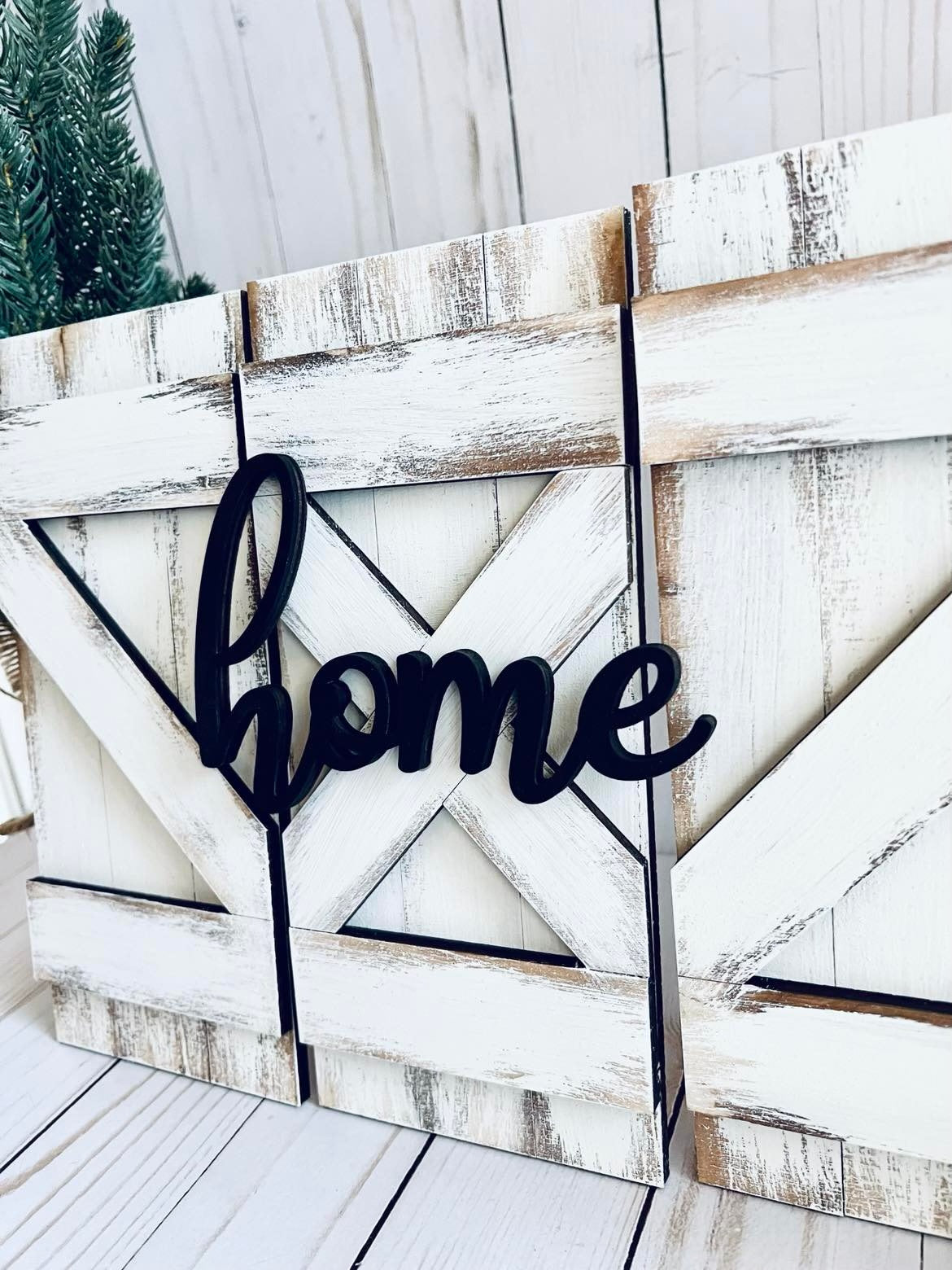 Rustic Home Barn Door Sign