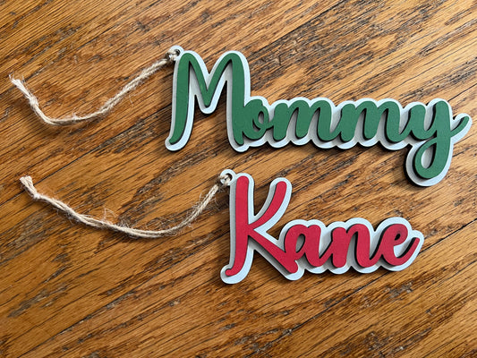 DIY Personalized Stocking Tag
