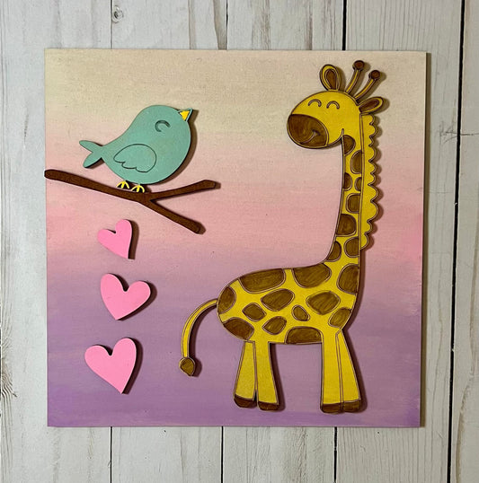DIY Giraffe & Bird