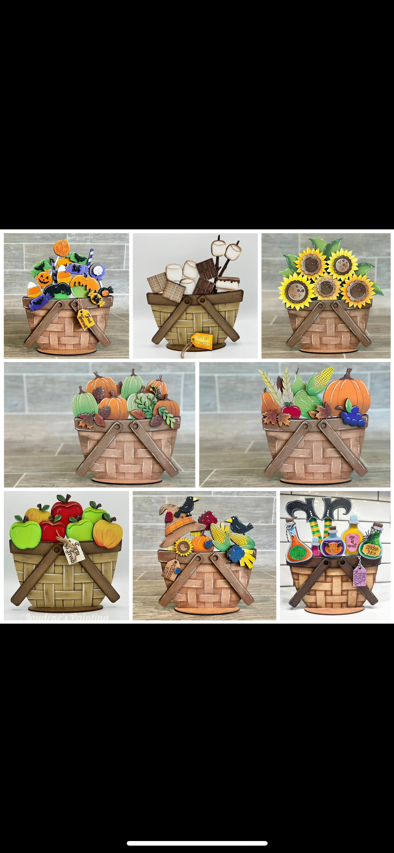 Interchangeable Picnic Basket Shelf Sitter