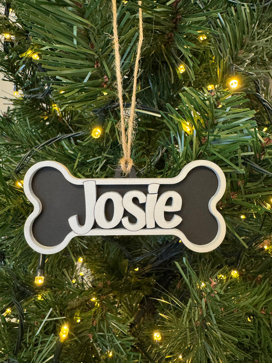 Personalized Dog Bone Ornament