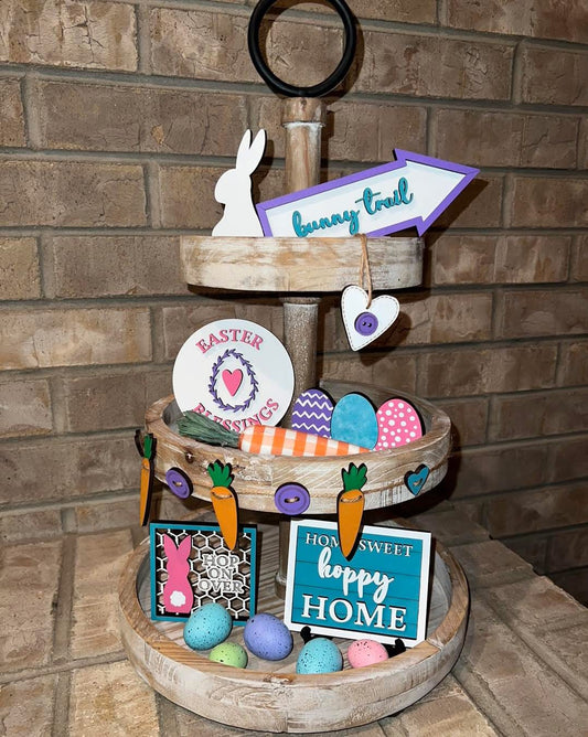 DIY Easter Tiered Tray Set