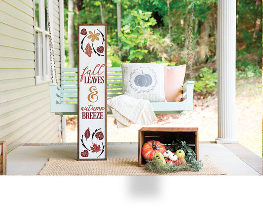 Fall Leaves & Autumn Breeze Porch Leaner