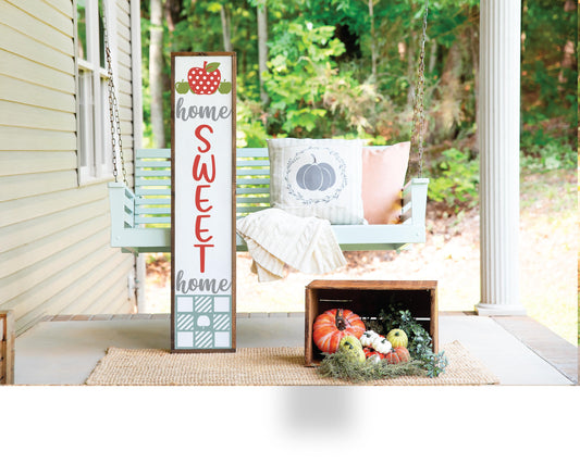 Home Sweet Home Apple Porch Leaner