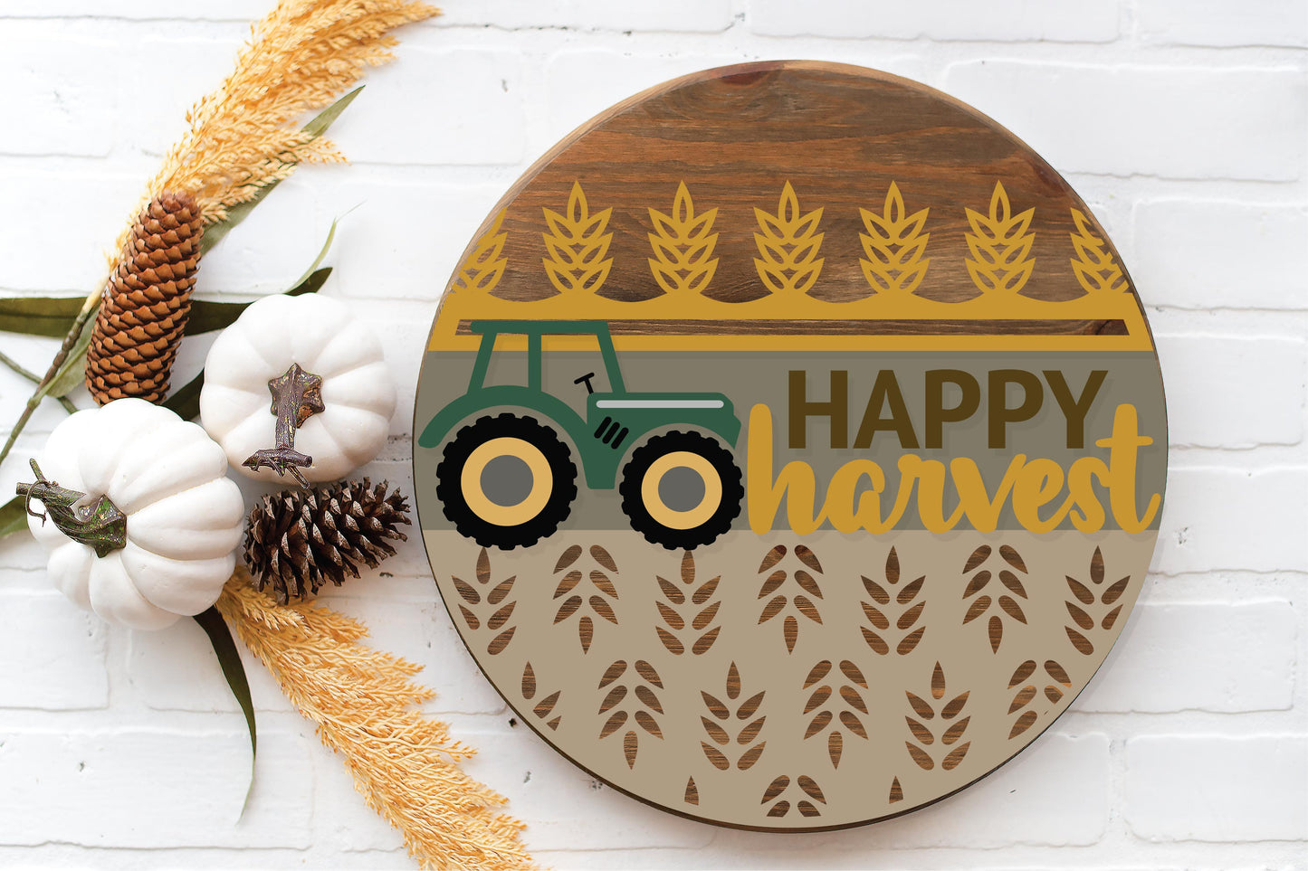 Happy Harvest Tractor Round