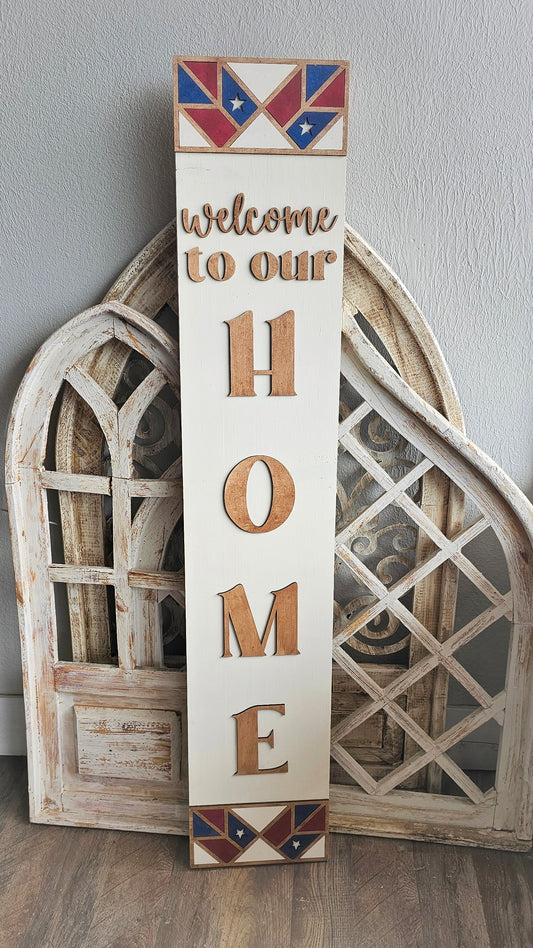 Barn Quilt Porch Leaner