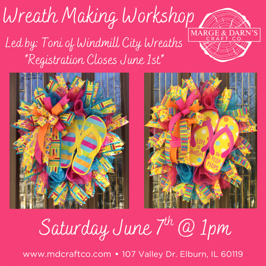 Summer Wreath Workshop with Windmill City Wreaths