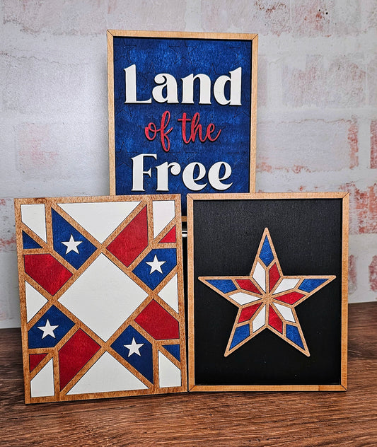 Mini Patriotic Signs