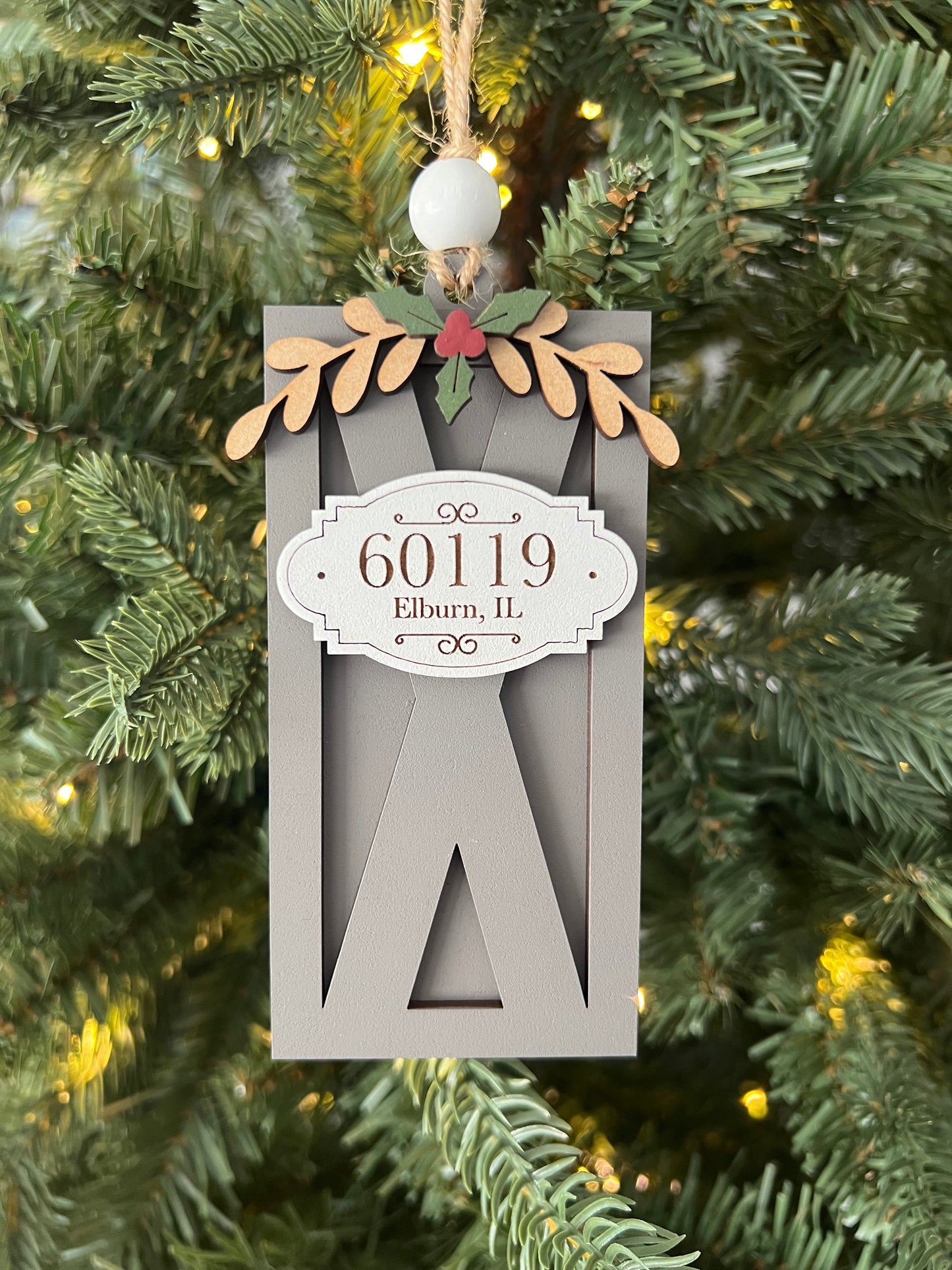 DIY Zip Code Ornament Kit