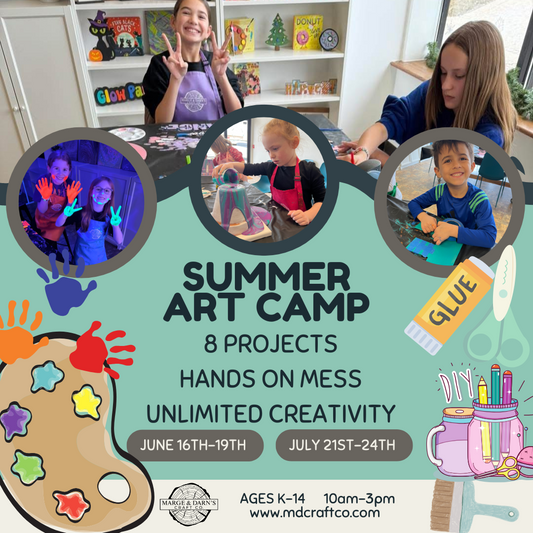 Summer Art Camp 2025 - 2 WEEKS TO CHOOSE FROM!