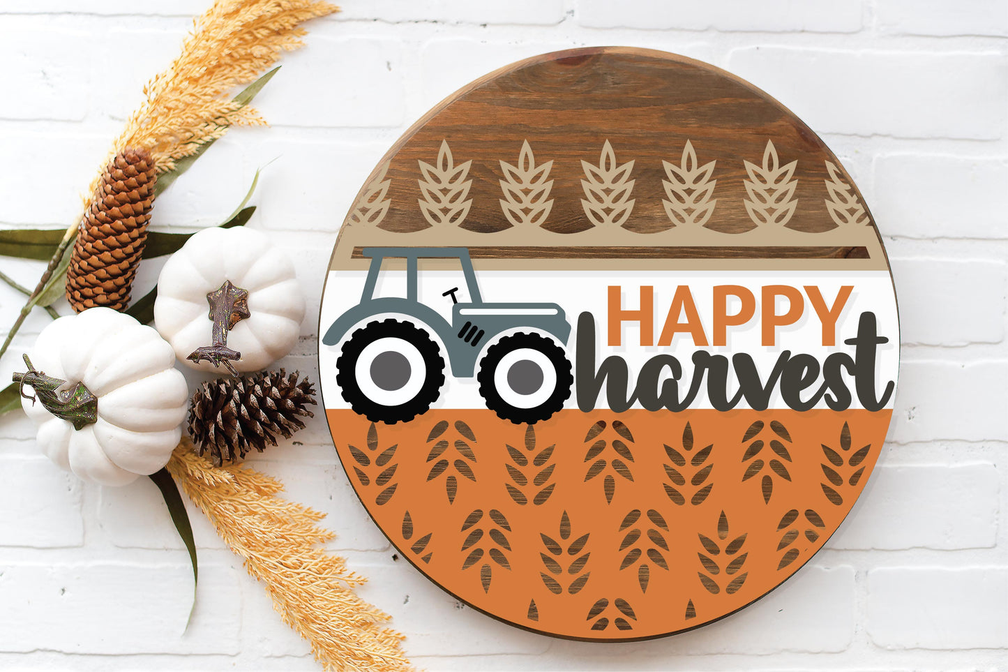 Happy Harvest Tractor Round